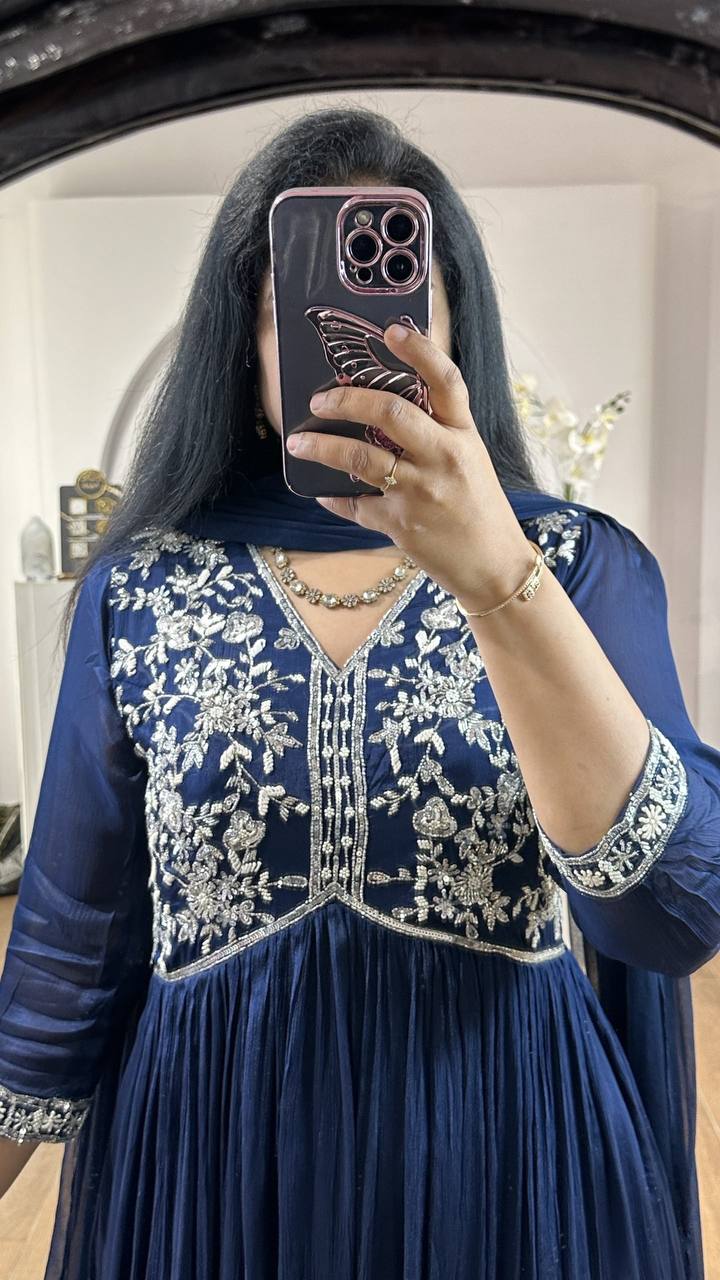 Anarkali Gown With Dupatta