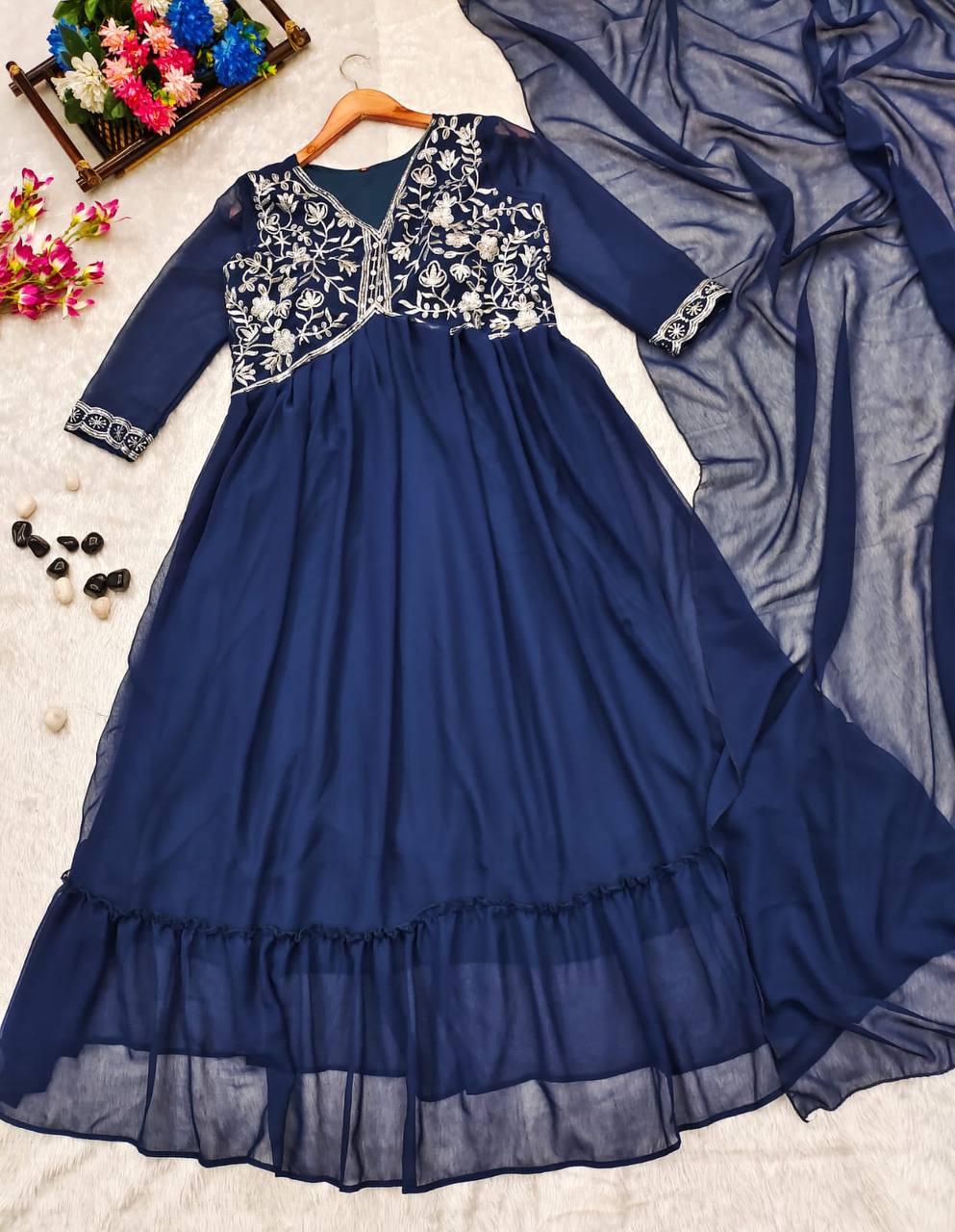 Anarkali Gown With Dupatta