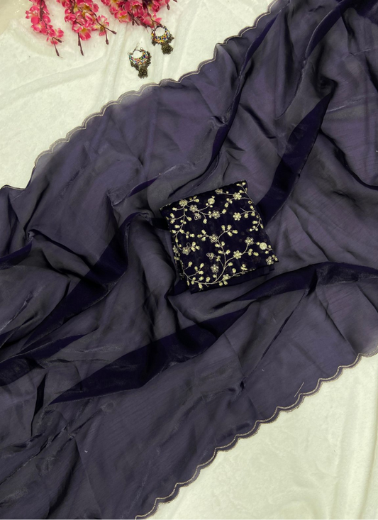 Soft jimmychoo Saree