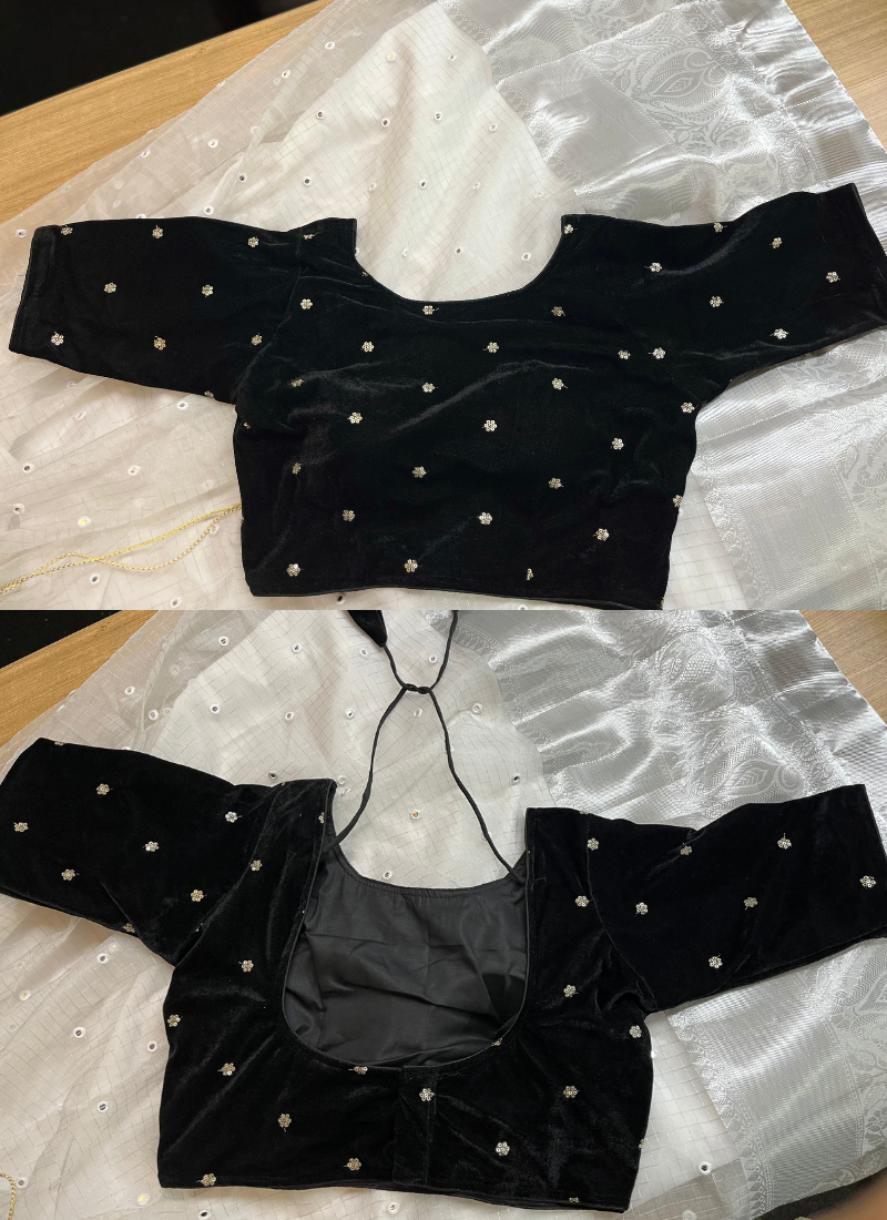 Black and White Lehenga Choli