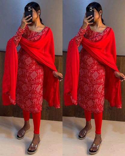 Designer Kurti With Dupatta