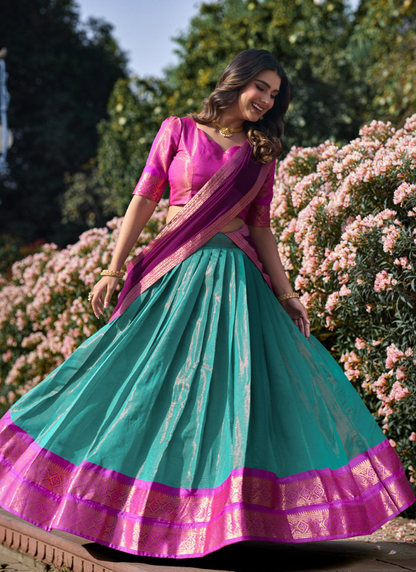 Kanchipuram Silk Lehenga Choli