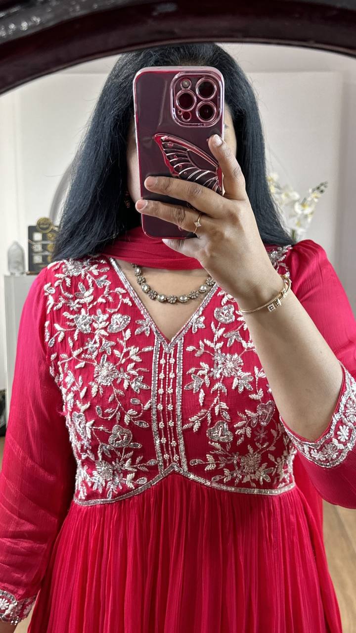 Anarkali Gown With Dupatta
