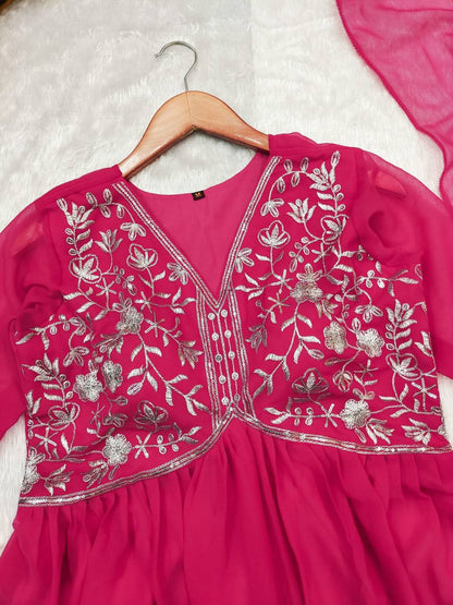 Anarkali Gown With Dupatta