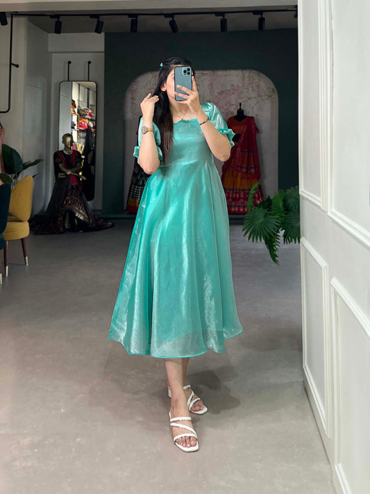 Trending Silk Frock Design
