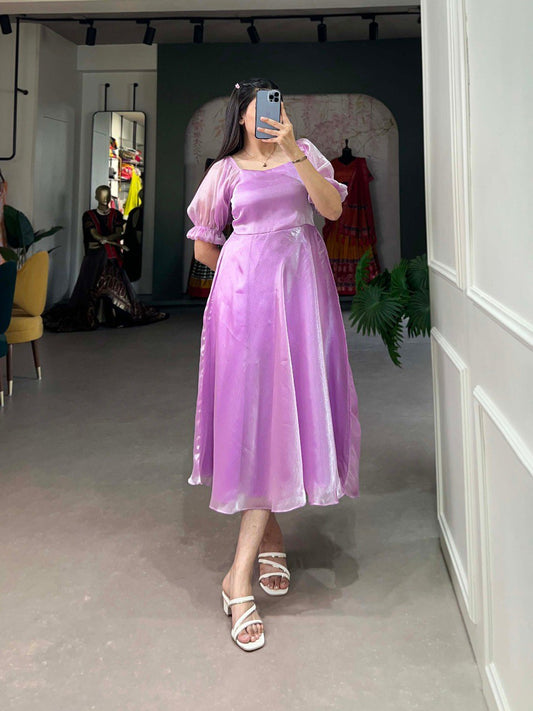 Trending Silk Frock Design
