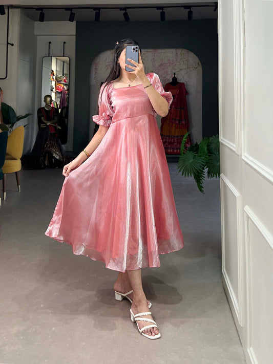 Trending Silk Frock Design