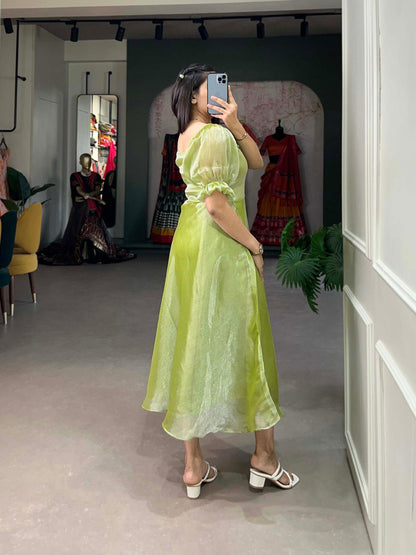 Trending Silk Frock Design
