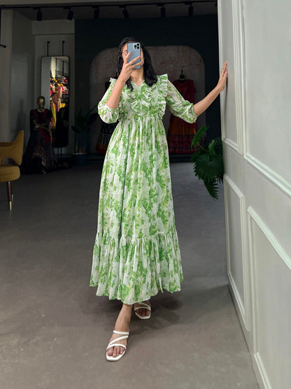 Floral print Maxi Dress for women