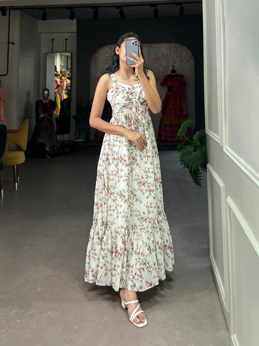 Floral print Maxi Dress for women