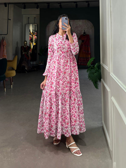 Floral print Maxi Dress for women
