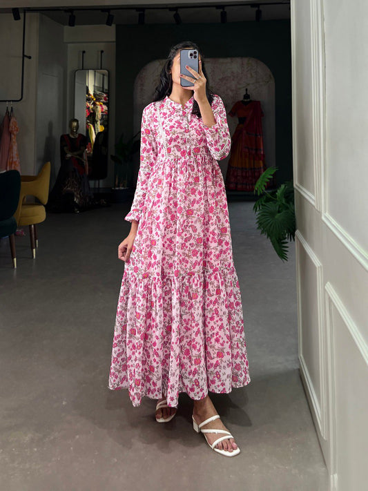 Floral print Maxi Dress for women