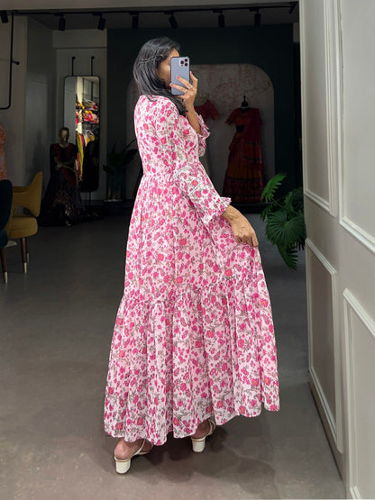Floral print Maxi Dress for women