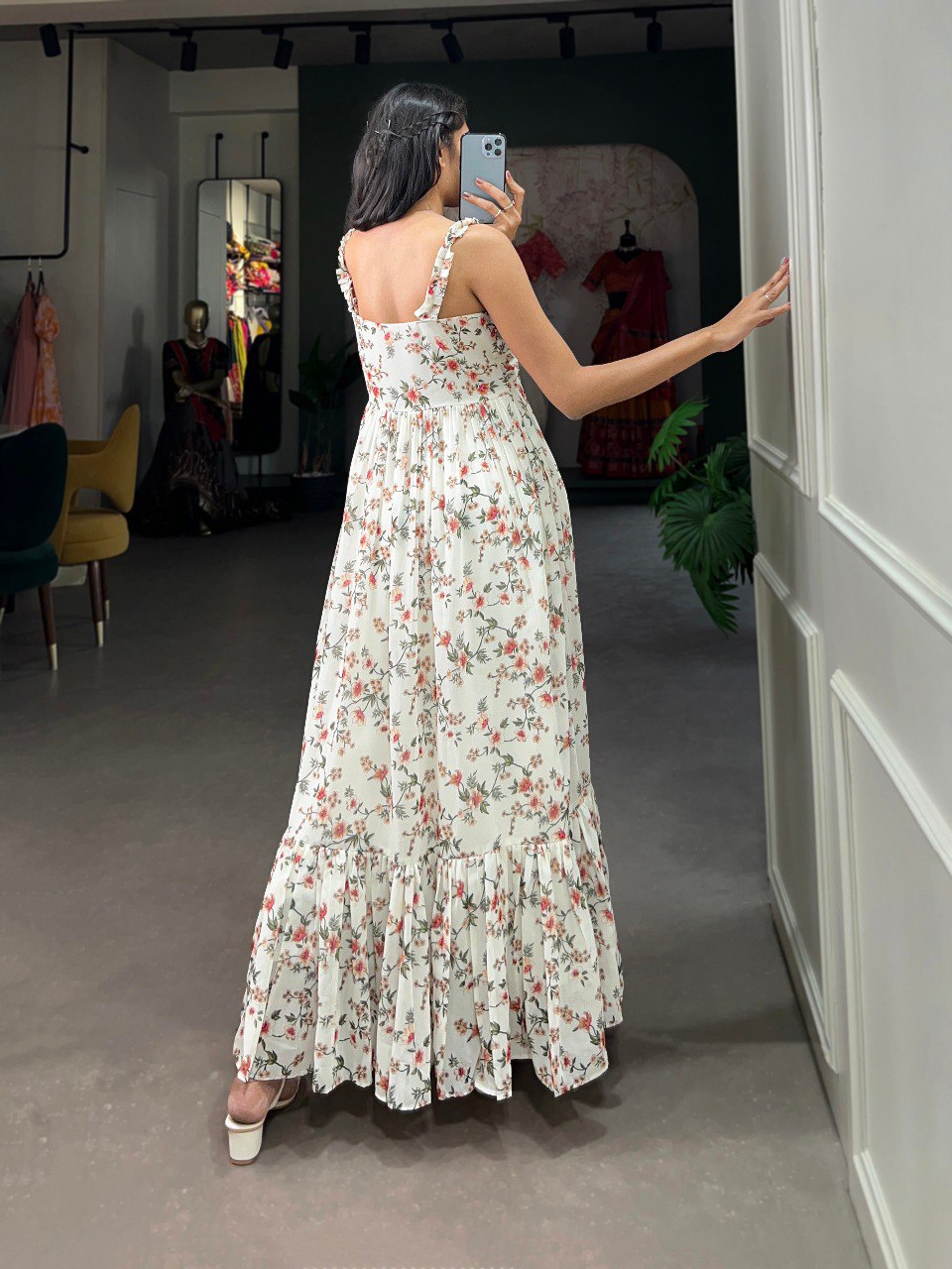 Floral print Maxi Dress for women